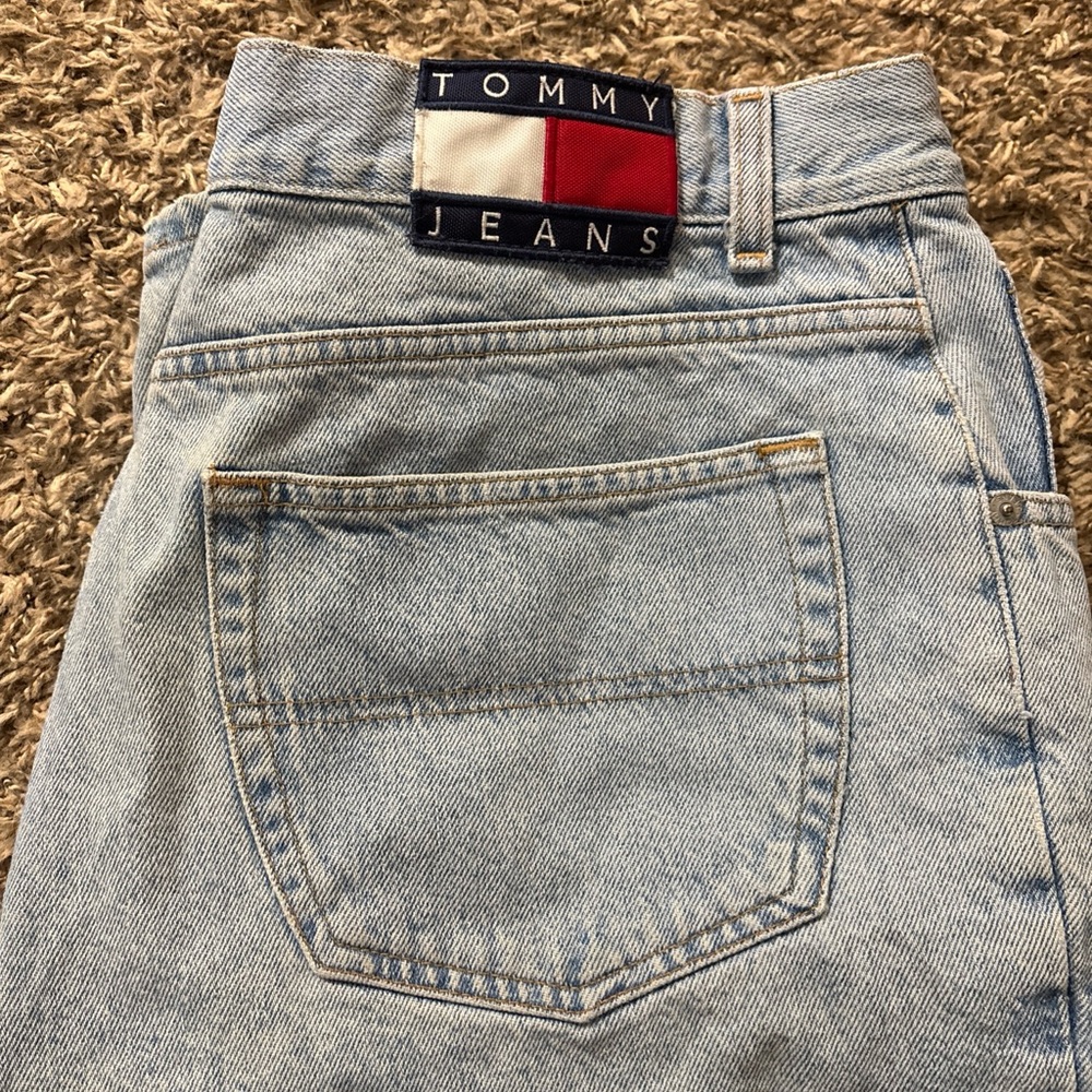 Tommy Hilfiger Tommy Jeans Freedom Denim Shorts Sz 36 Vintage Cotton USA‎ Jorts